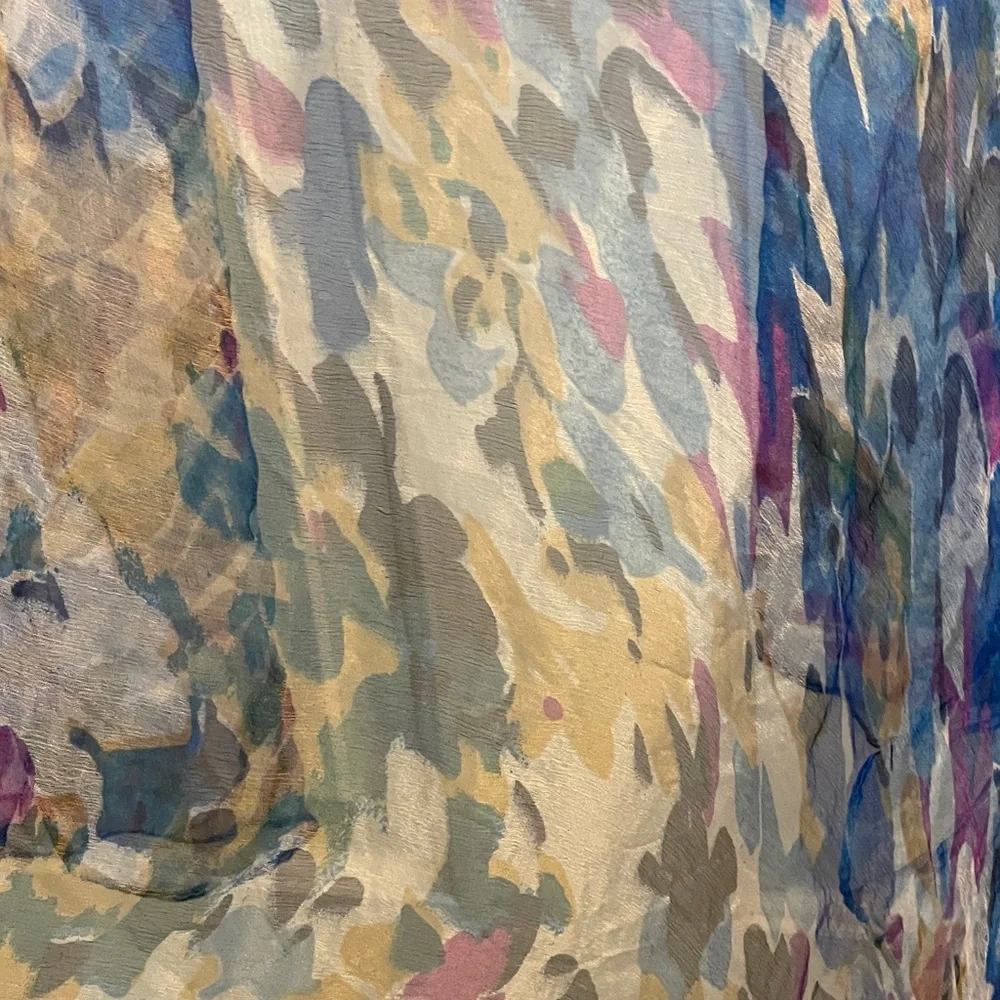 FLORAL SILK SHAWL